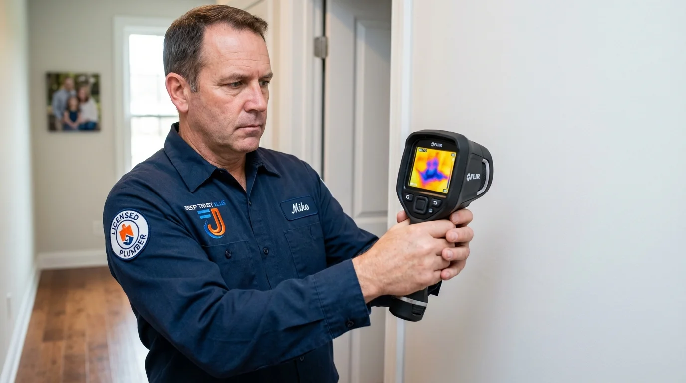 Thermal imaging leak detection by Johns Plumbing LLC in Mount Morris